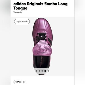 New Adidas Samba Jq7451 Metallic Pink & Black - Women's 8